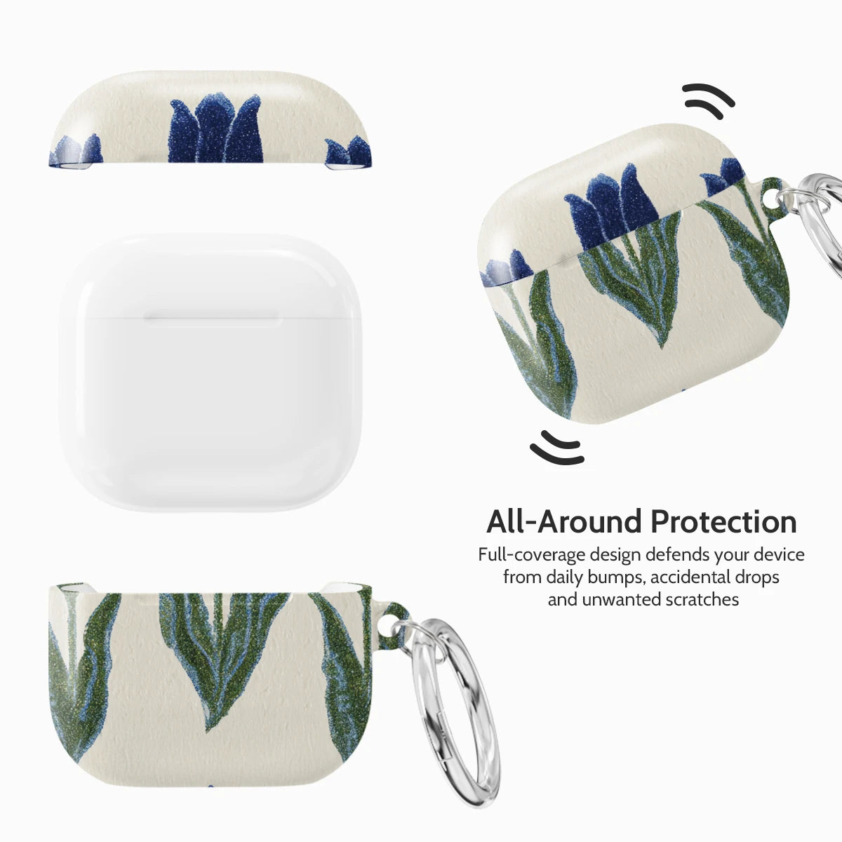 Midnight Tulip - AirPods 4 Case