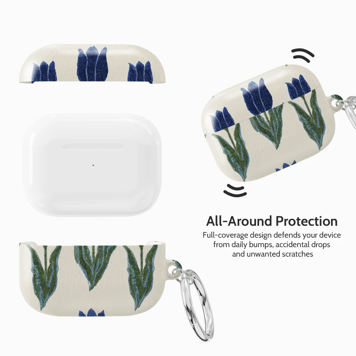 Midnight Tulip - AirPods Pro 1 Case