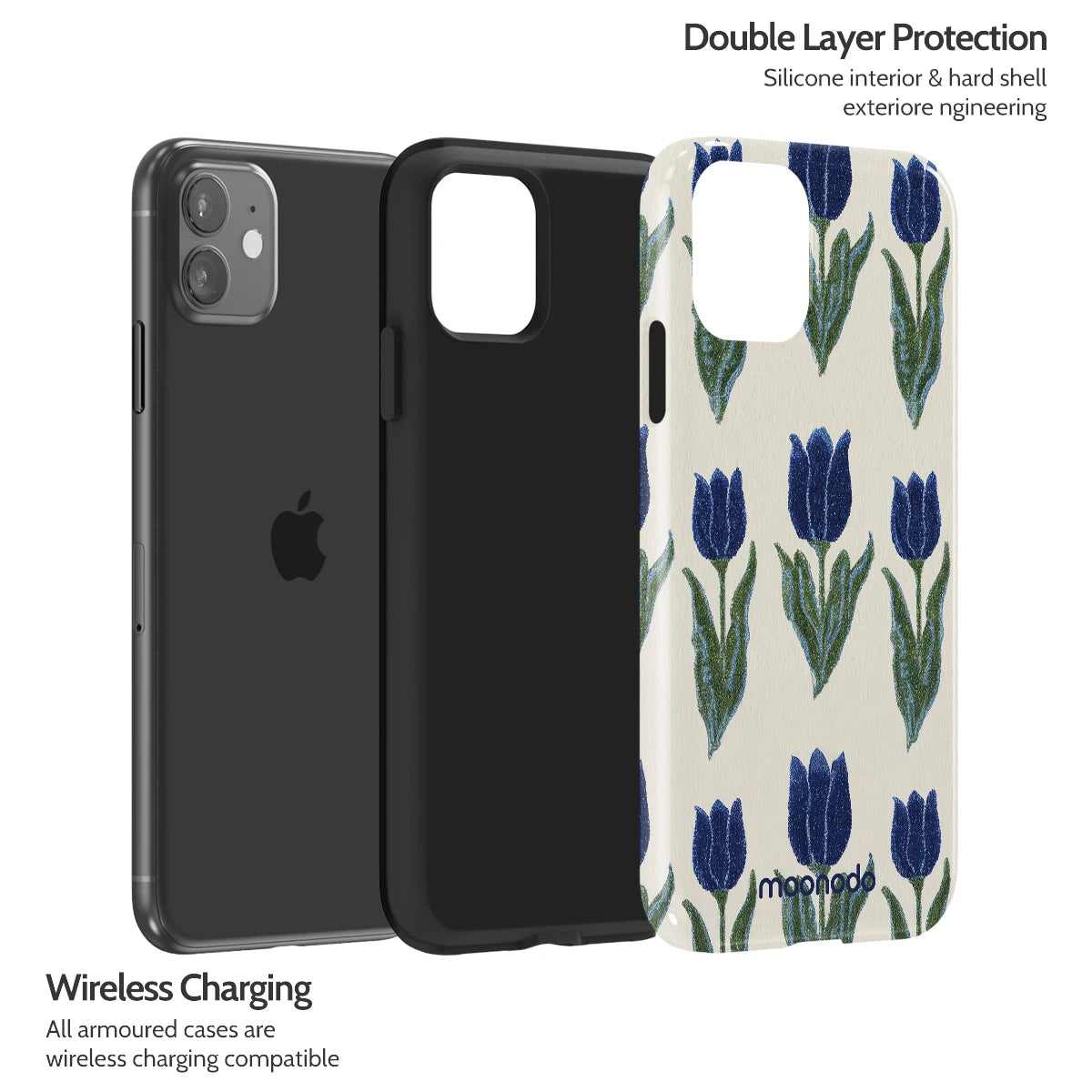 Midnight Tulip - iPhone 11 Case