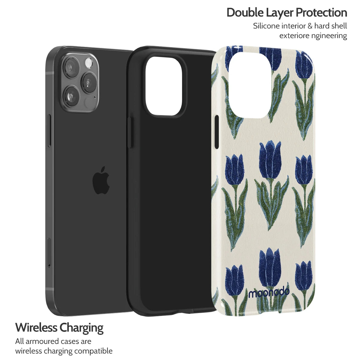 Midnight Tulip - iPhone 12 Pro Case