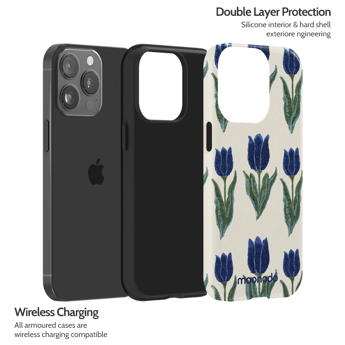 Midnight Tulip - iPhone 13 Pro Case