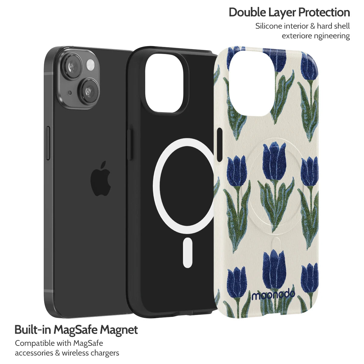 Midnight Tulip - iPhone 14 Case