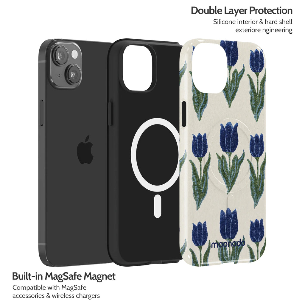 Midnight Tulip - iPhone 14 Plus Case