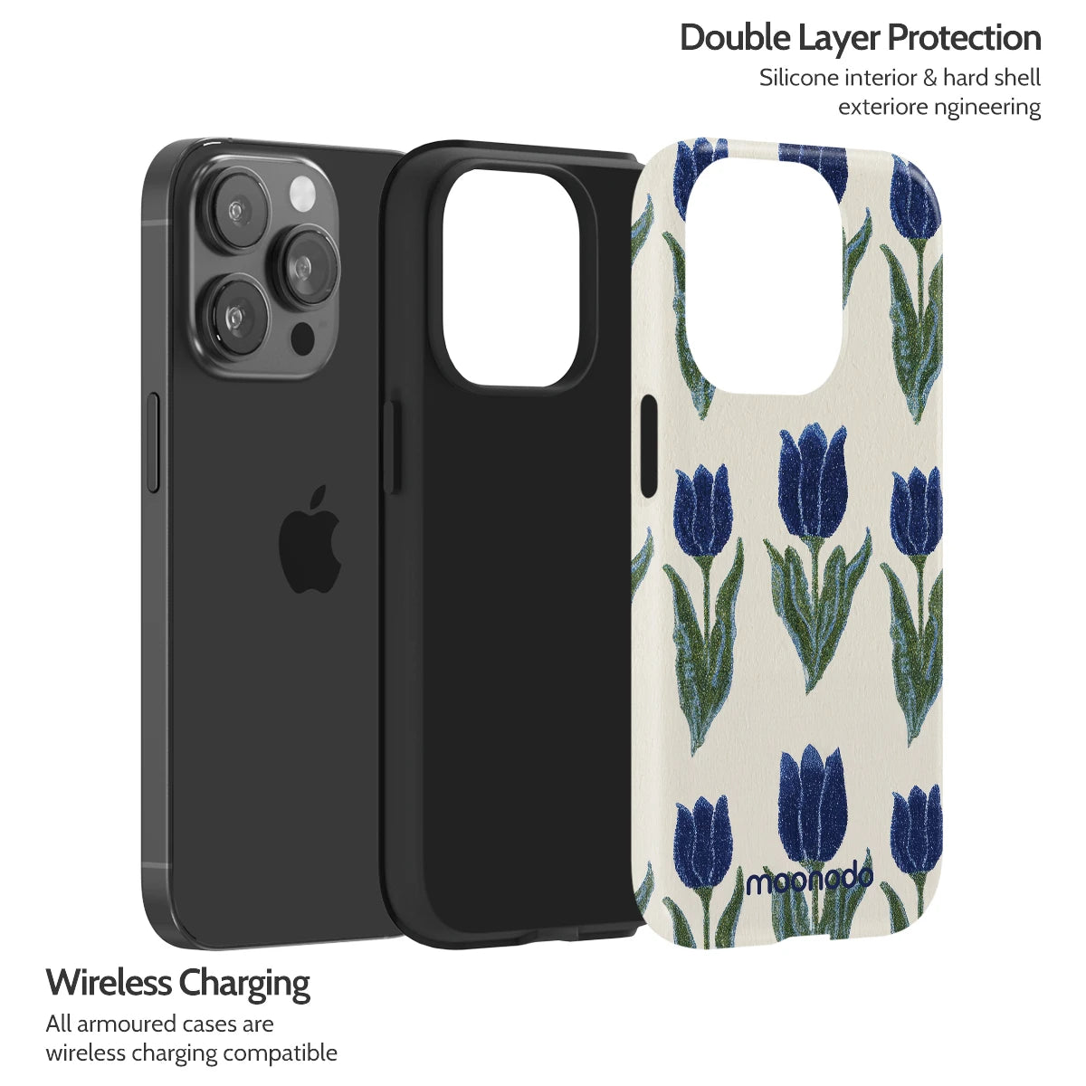 Midnight Tulip - iPhone 14 Pro Case