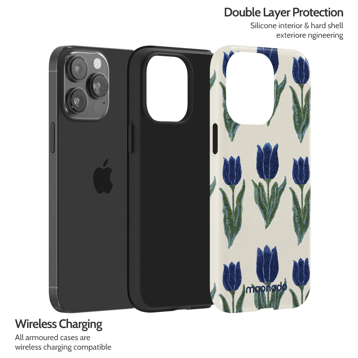 Midnight Tulip - iPhone 14 Pro Max Case