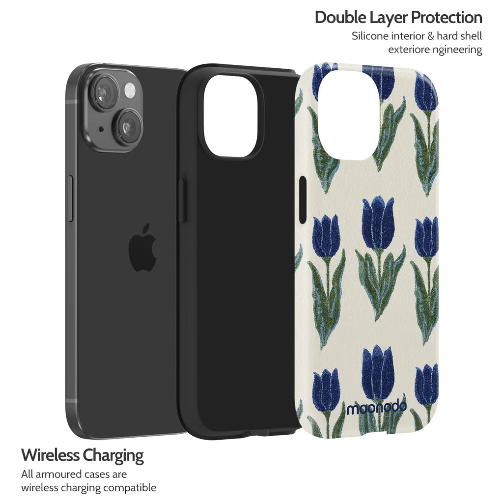 Midnight Tulip - iPhone 15 Case