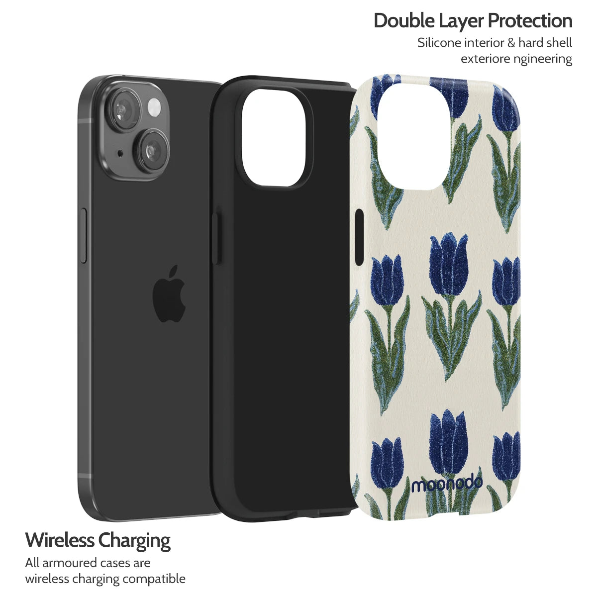 Midnight Tulip - iPhone 15 Case