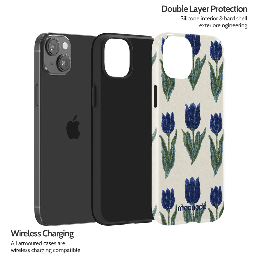Midnight Tulip - iPhone 15 Plus Case