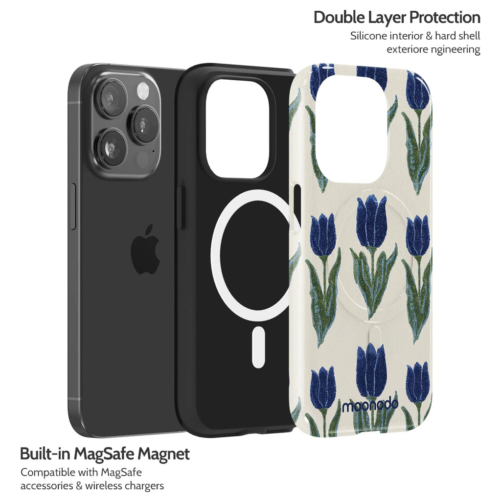 Midnight Tulip - iPhone 15 Pro Case