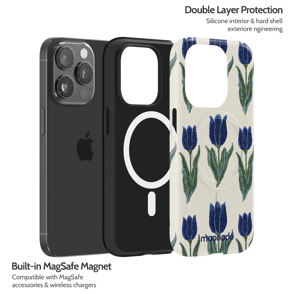 Midnight Tulip - iPhone 15 Pro Case