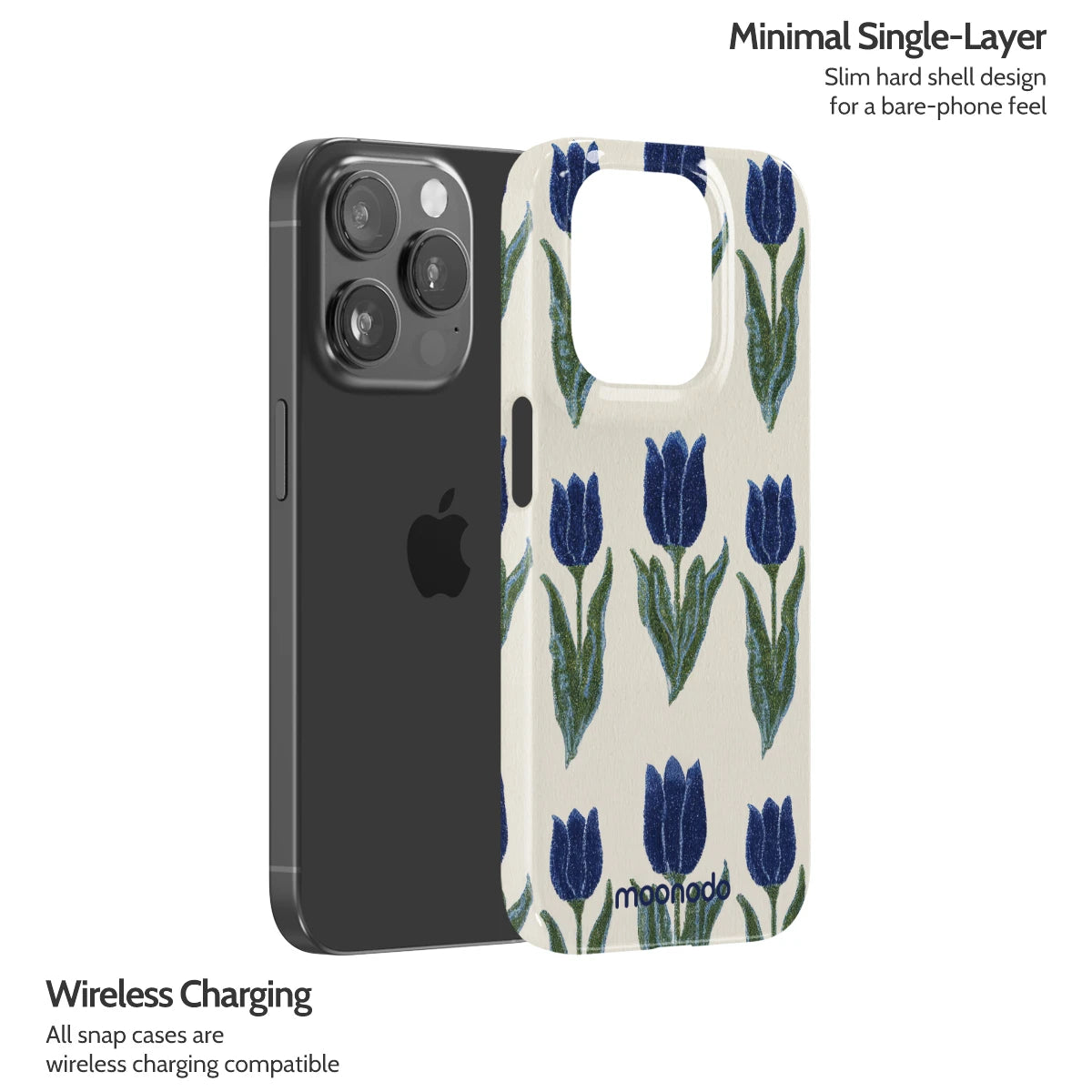 Midnight Tulip - iPhone 15 Pro Case