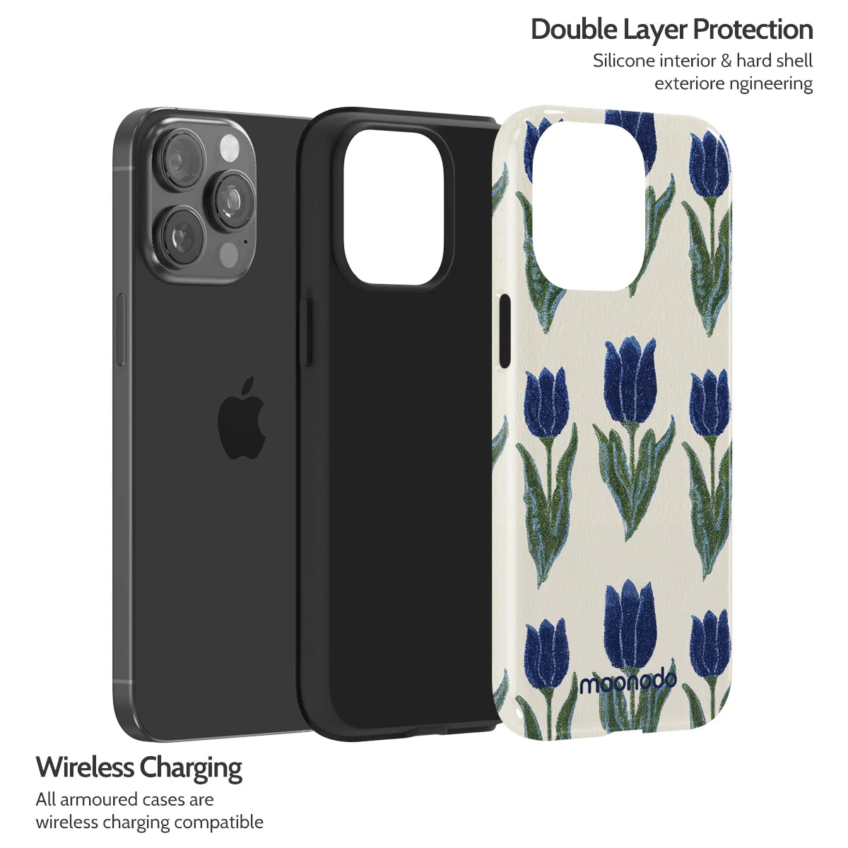Midnight Tulip - iPhone 15 Pro Max Case