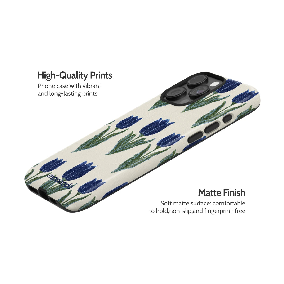 Midnight Tulip - iPhone 15 Pro Max Case