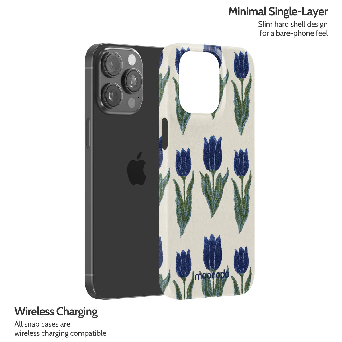 Midnight Tulip - iPhone 15 Pro Max Case