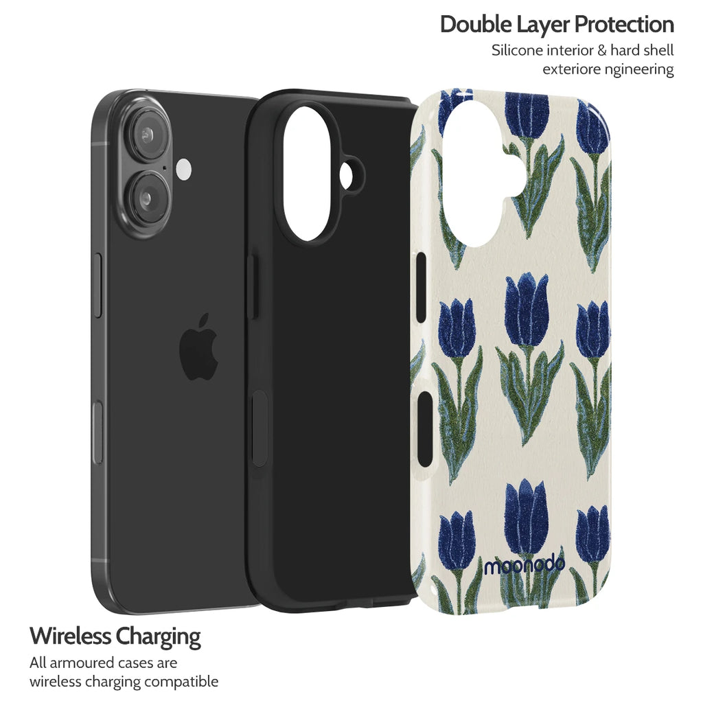 Midnight Tulip - iPhone 16 Case