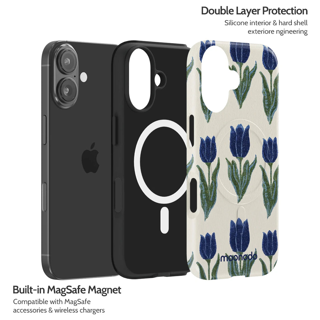 Midnight Tulip - iPhone 16 Case