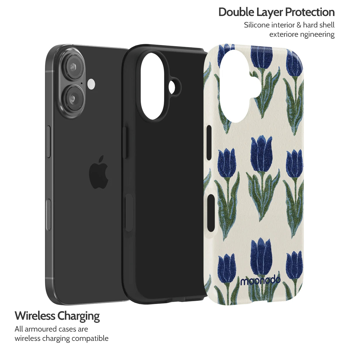 Midnight Tulip - iPhone 16 Case