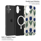 Midnight Tulip - iPhone 16 Plus Case