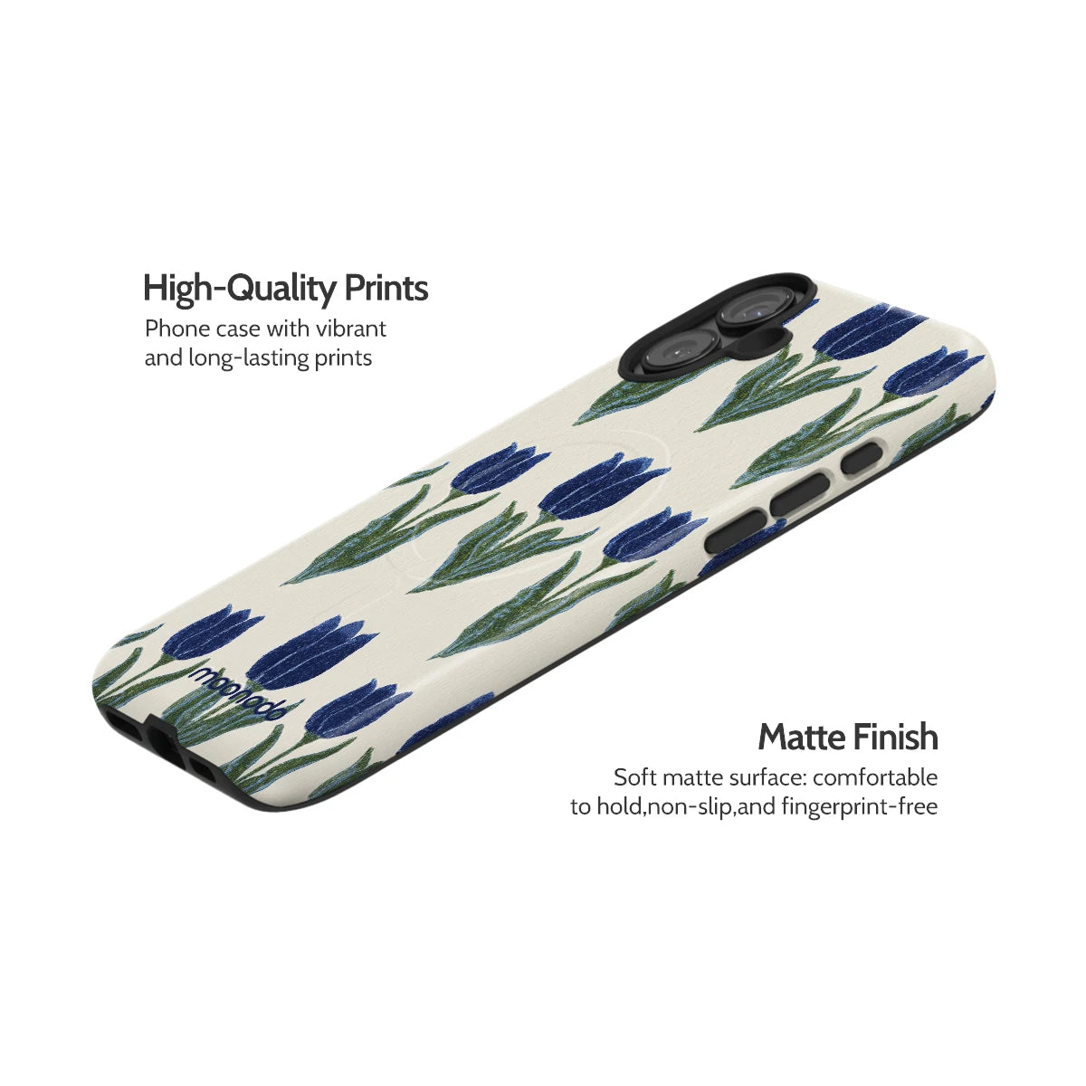 Midnight Tulip - iPhone 16 Plus Case