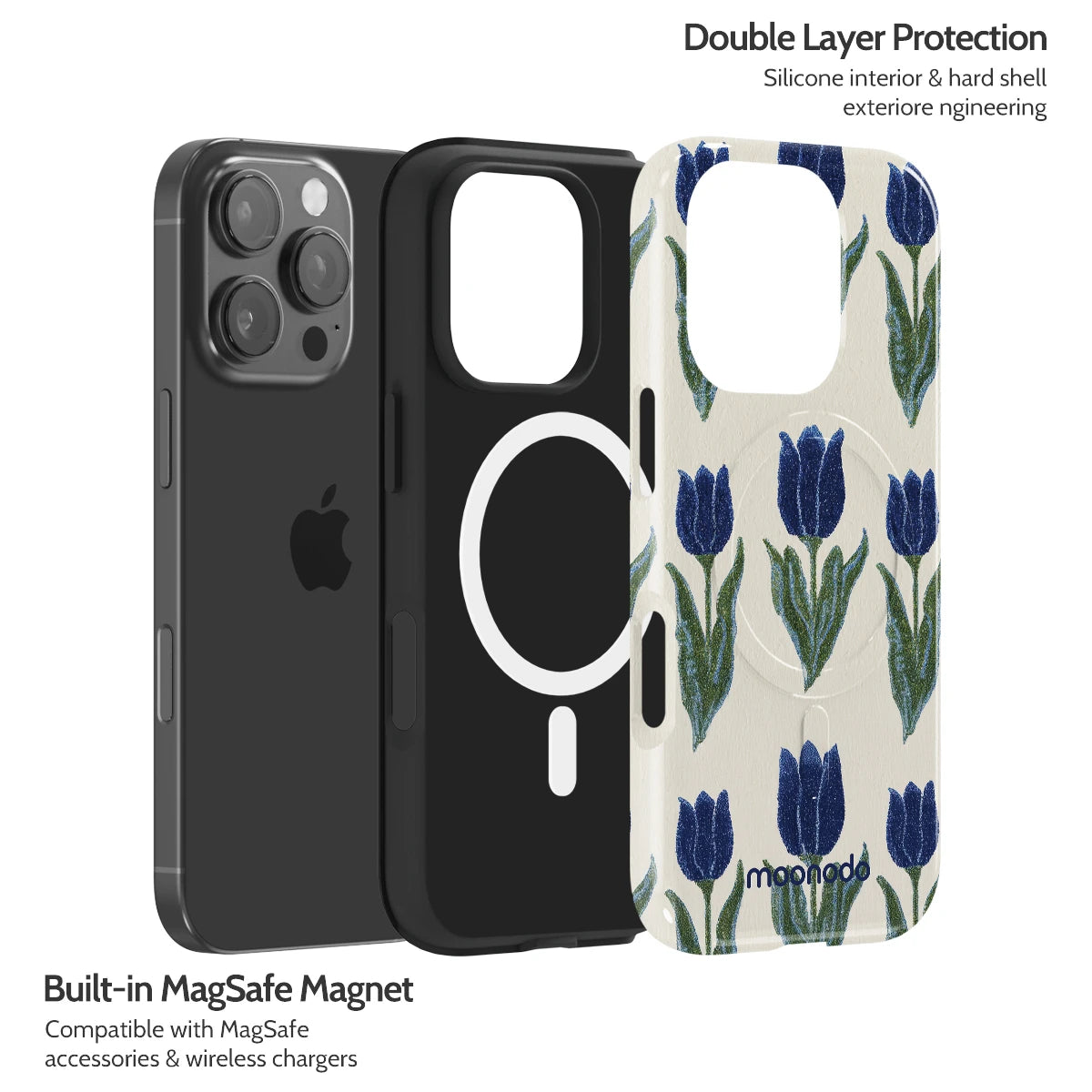 Midnight Tulip - iPhone 16 Pro Case