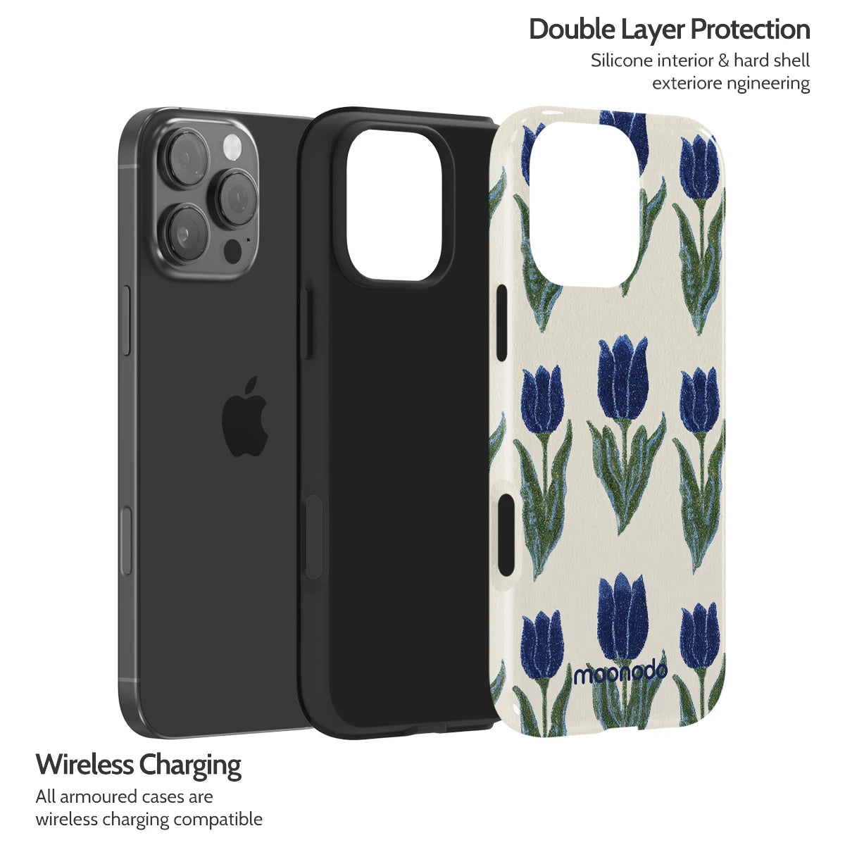 Midnight Tulip - iPhone 16 Pro Max Case