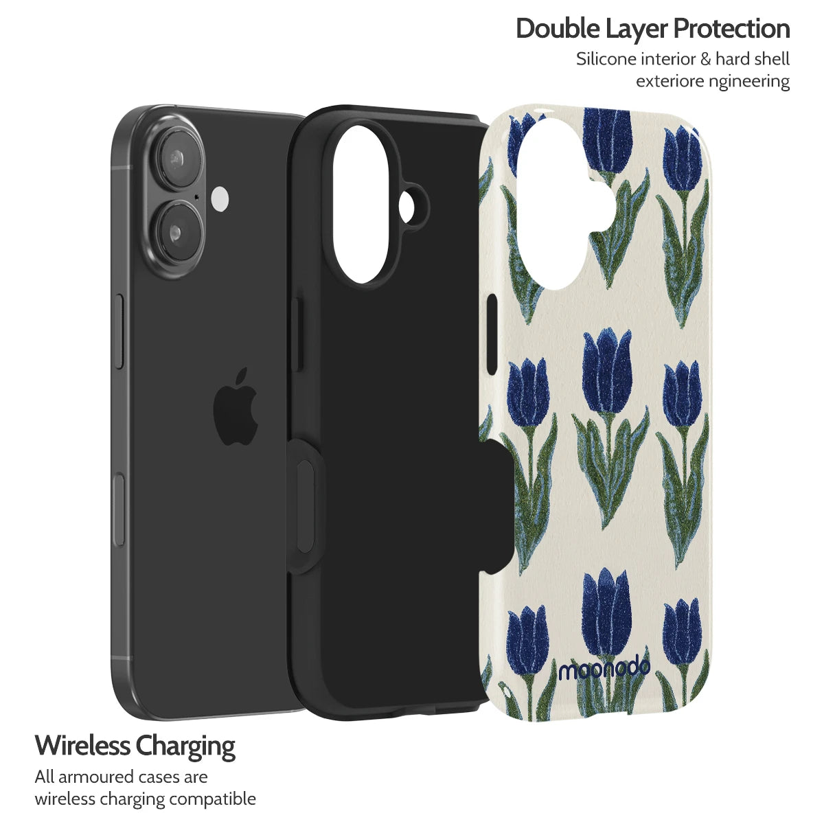 Midnight Tulip - iPhone 17 Case