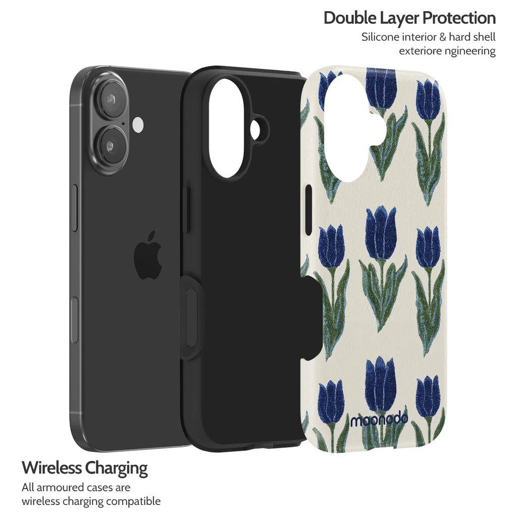 Midnight Tulip - iPhone 17 Case