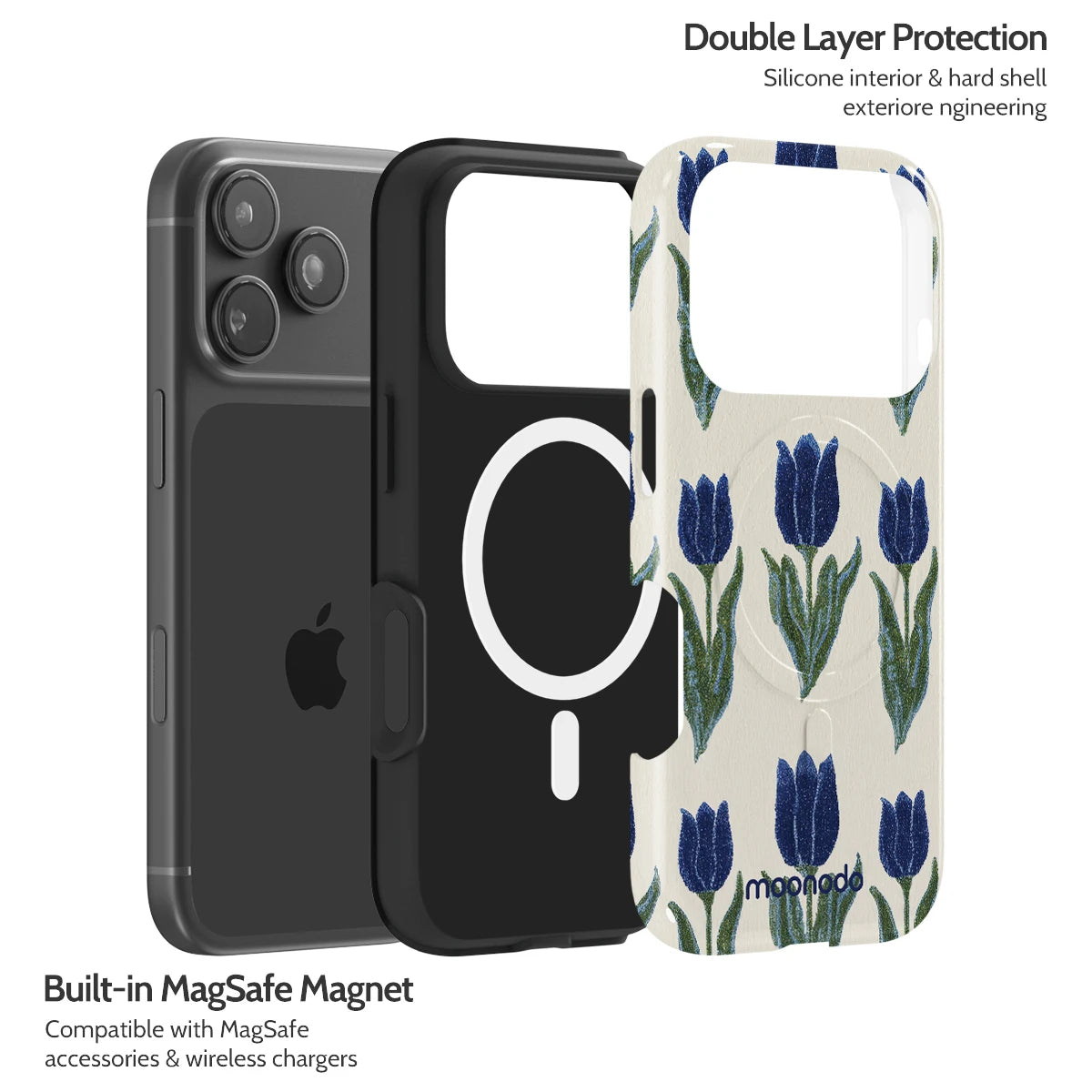 Midnight Tulip - iPhone 17 Pro Case