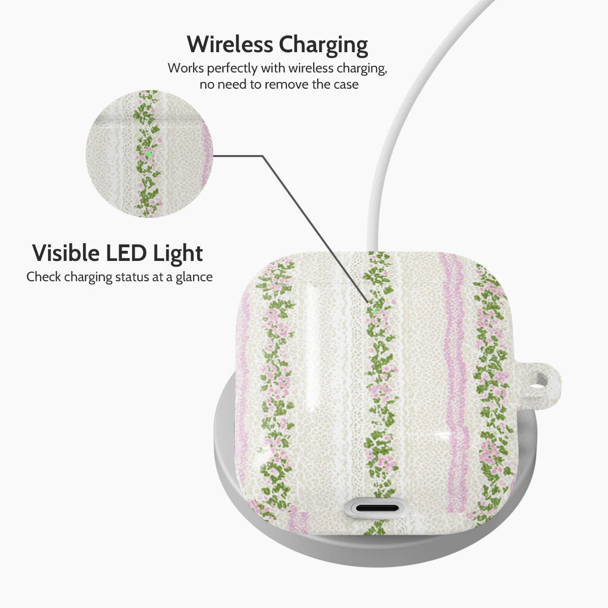 Rosewater Reverie - AirPods 1 & 2 Case