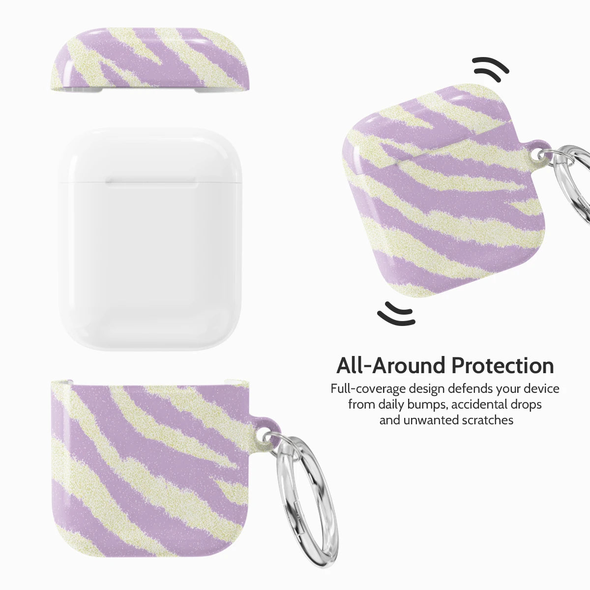Lavender Pulse - AirPods 1 & 2 Case