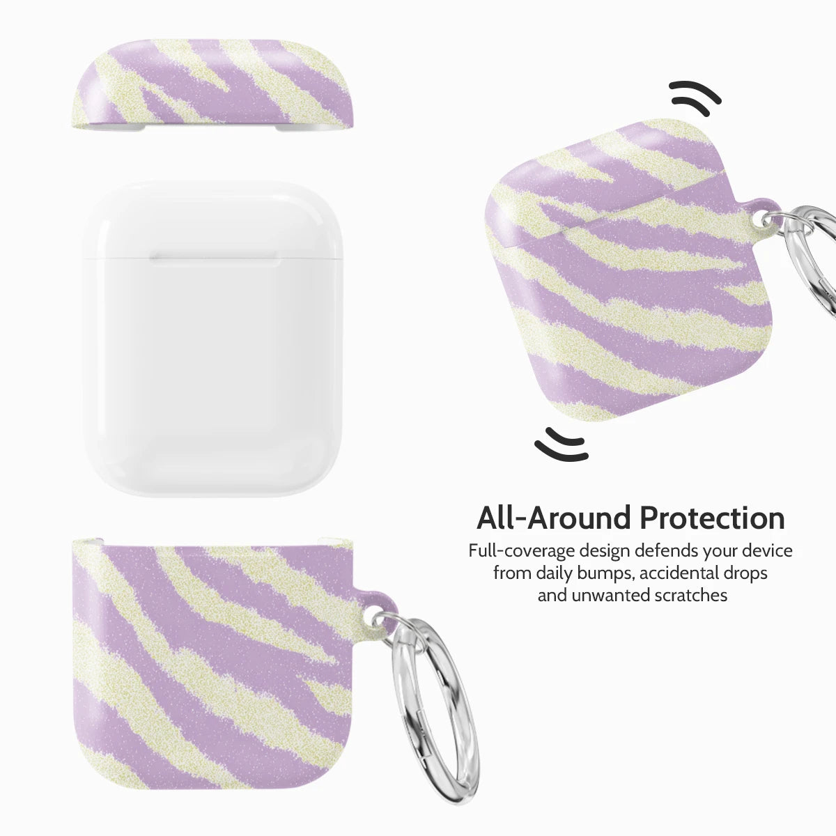 Lavender Pulse - AirPods 1 & 2 Case
