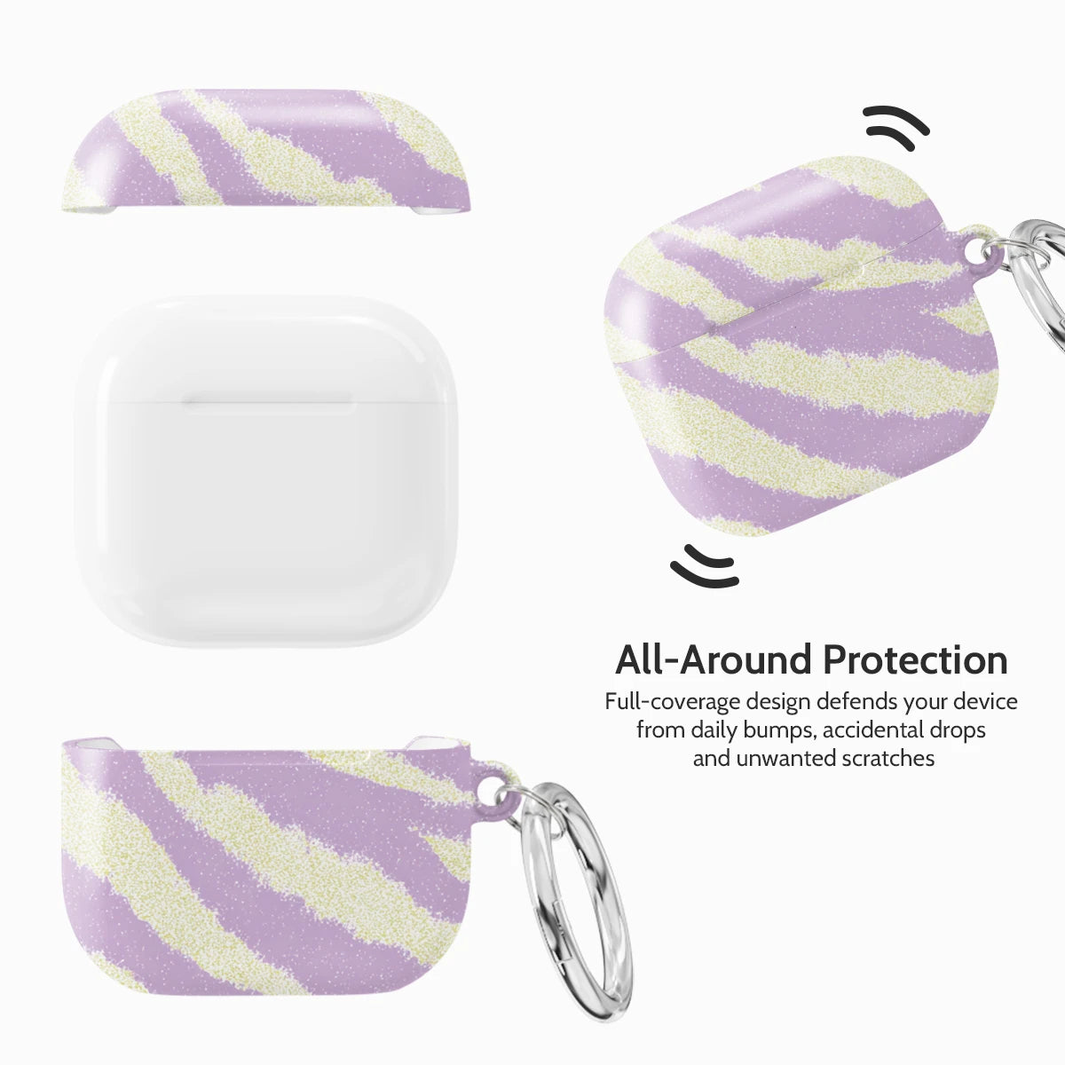 Lavender Pulse - AirPods 4 Case