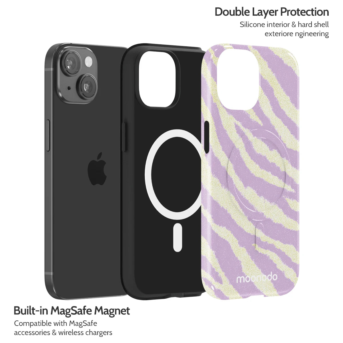 Lavender Pulse - iPhone 15 Case