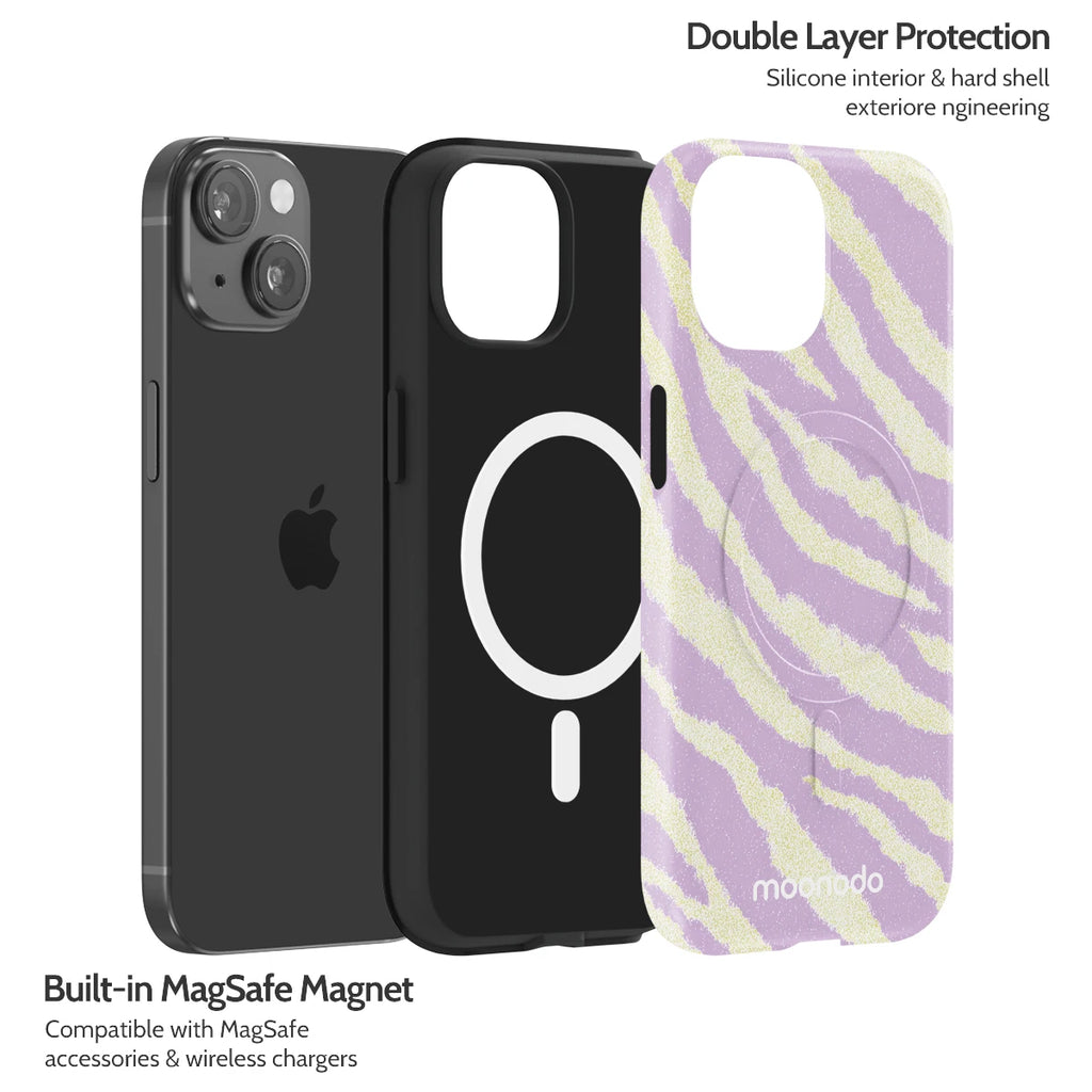 Lavender Pulse - iPhone 15 Case