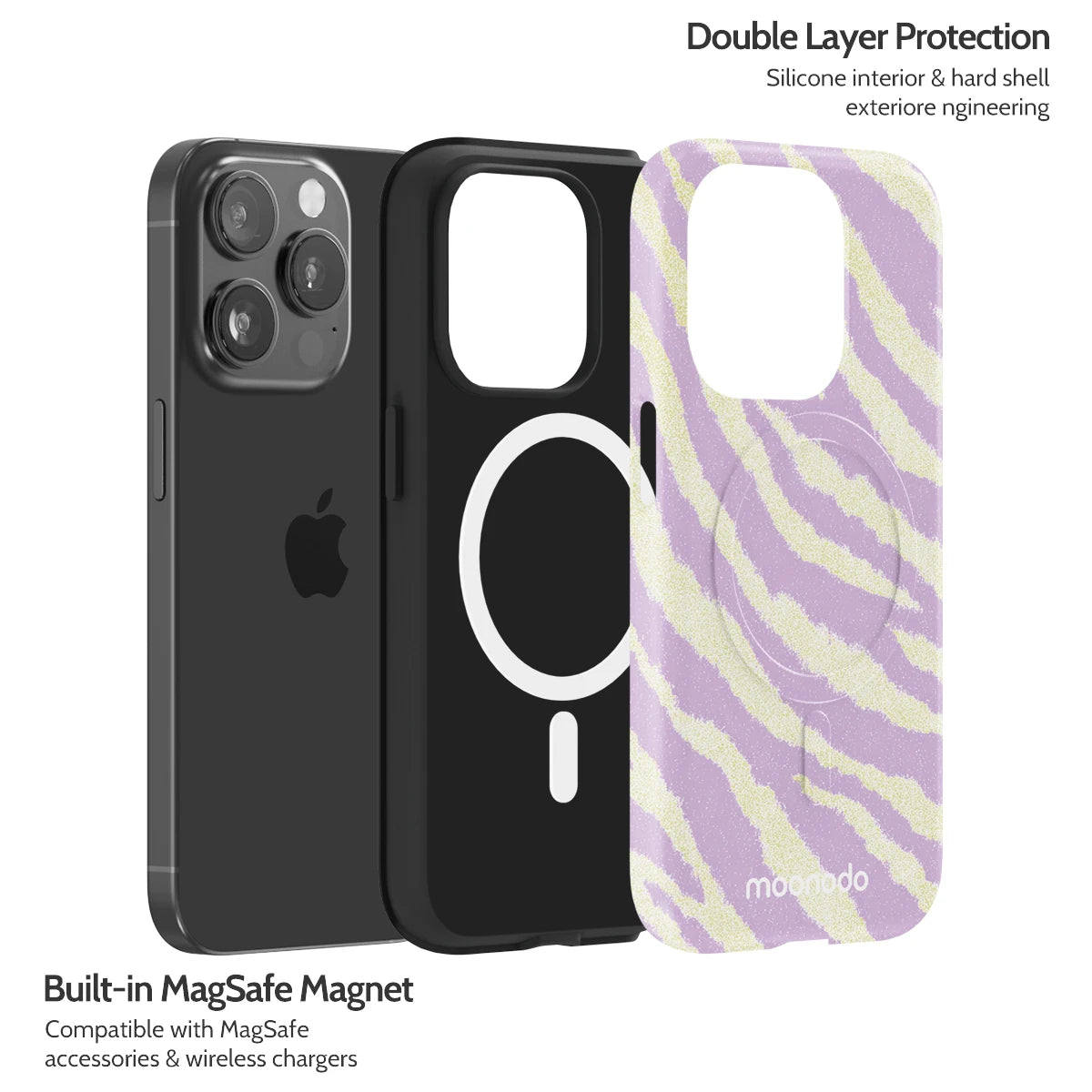 Lavender Pulse - iPhone 15 Pro Case