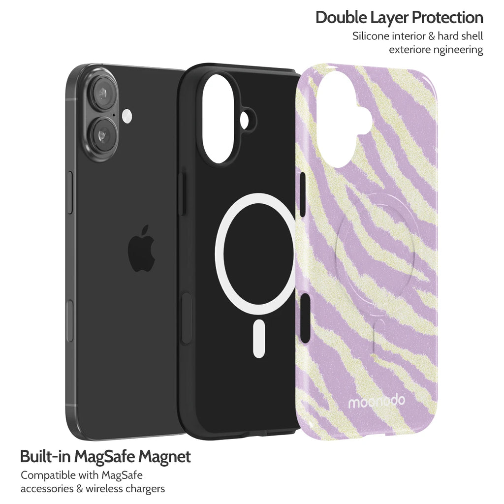 Lavender Pulse - iPhone 16 Plus Case