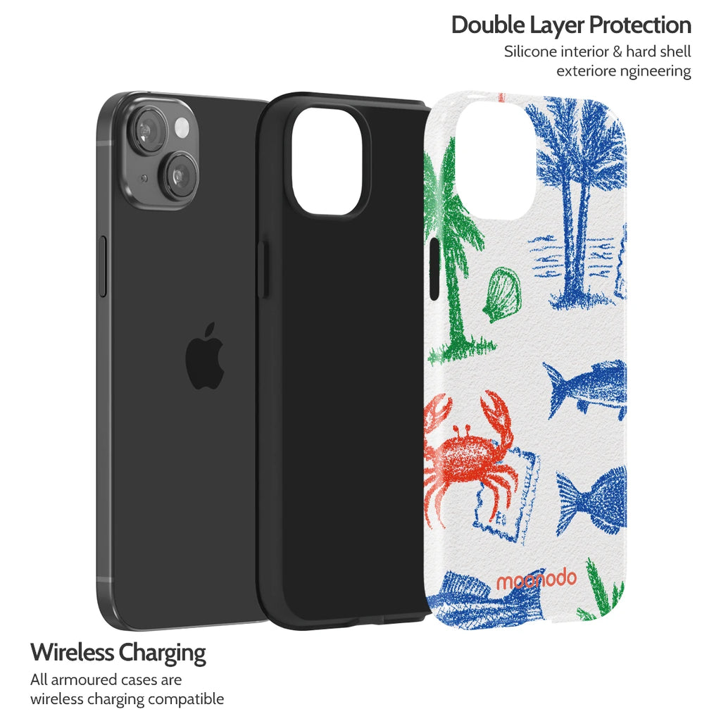Crayon Coast - iPhone 15 Plus Case