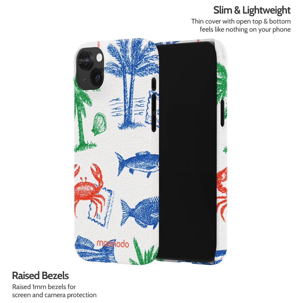 Crayon Coast - iPhone 15 Plus Case