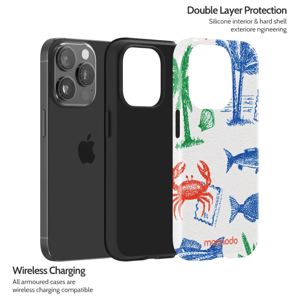 Crayon Coast - iPhone 15 Pro Case