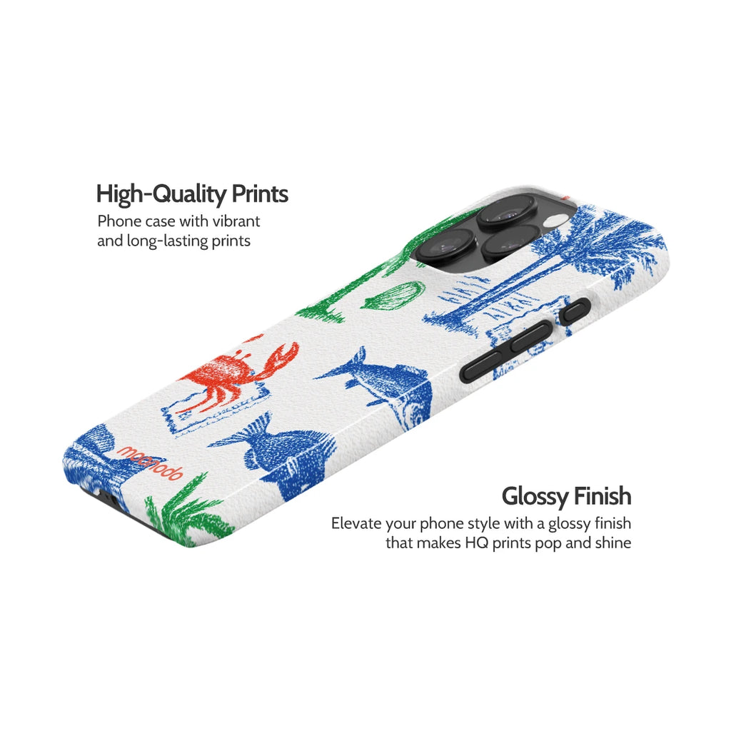 Crayon Coast - iPhone 15 Pro Case
