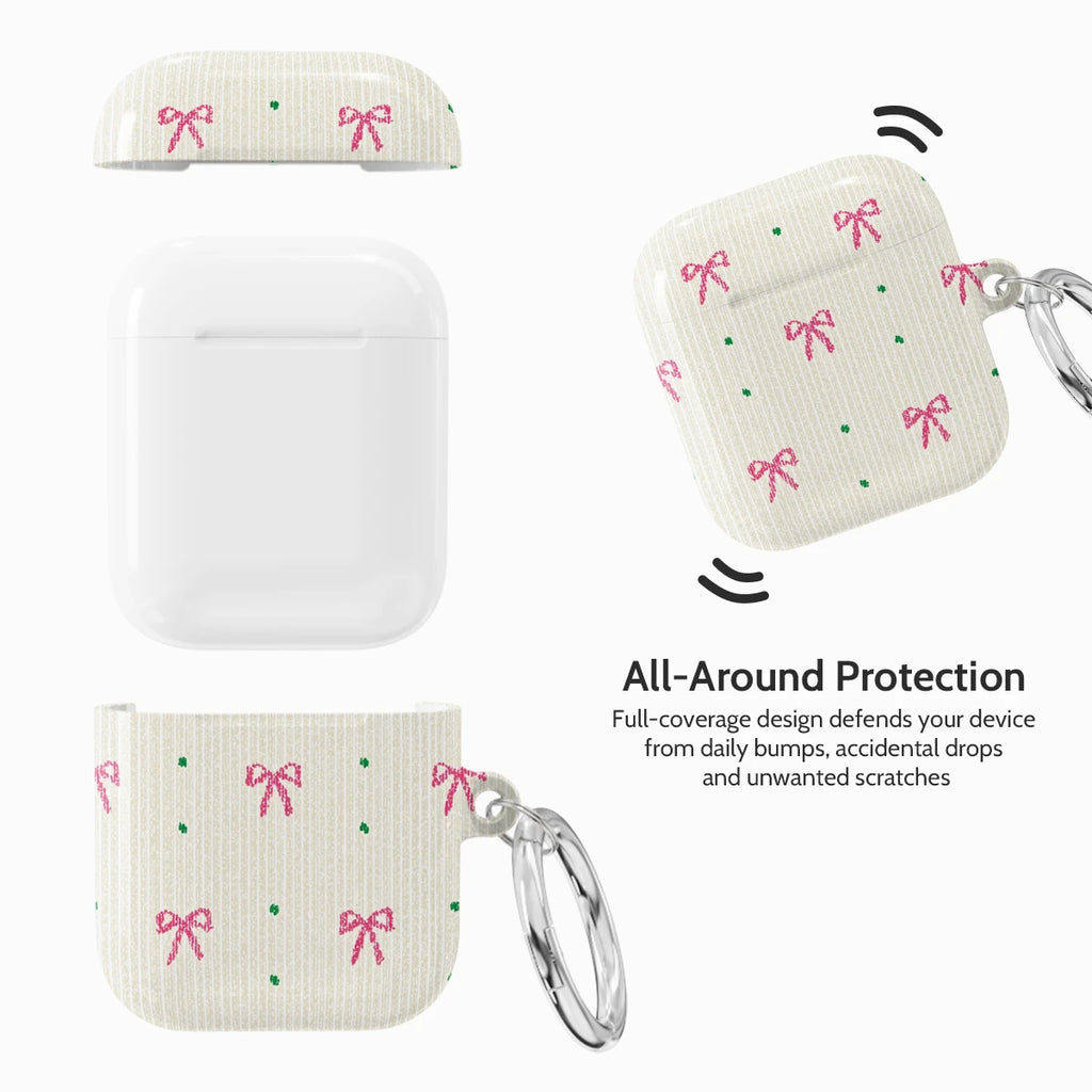 Rosy Ribbon - AirPods 1 & 2 Case