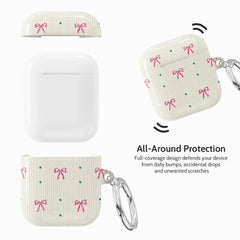 Rosy Ribbon - AirPods 1 & 2 Case