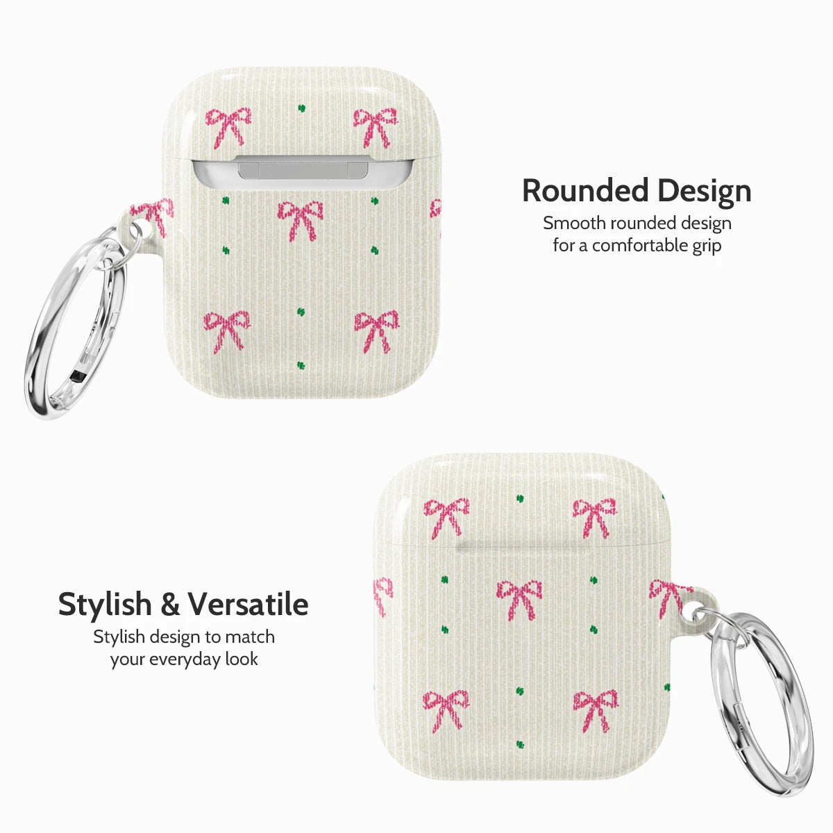 Rosy Ribbon - AirPods 1 & 2 Case