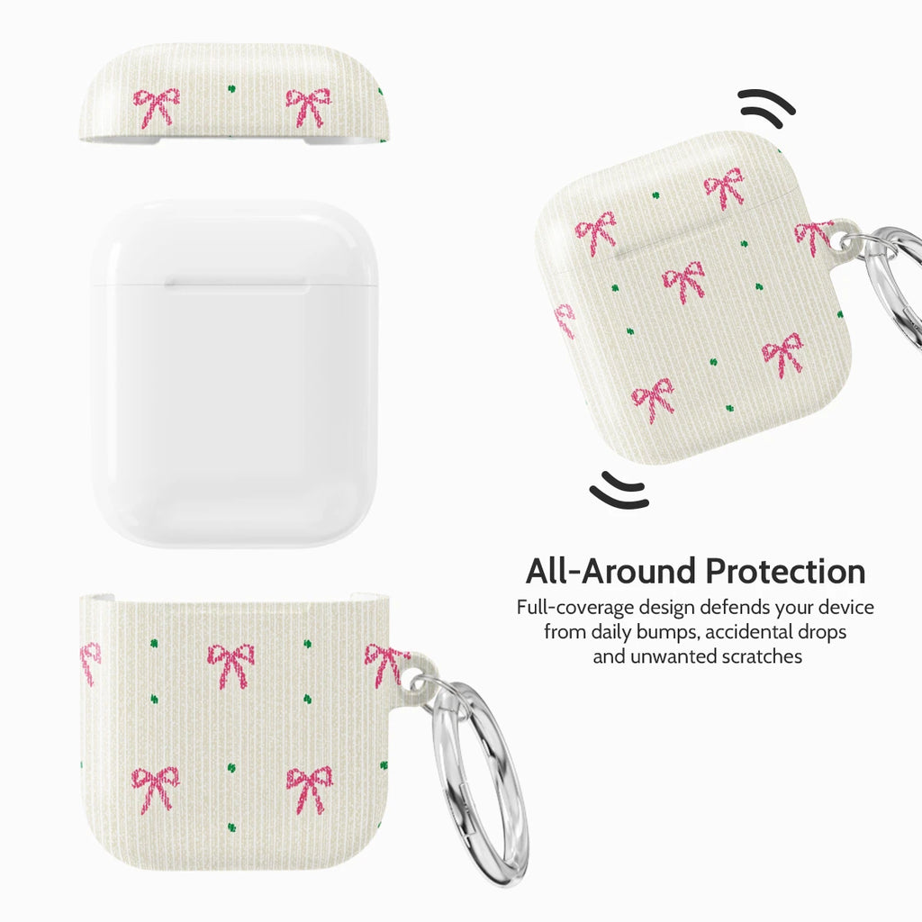 Rosy Ribbon - AirPods 1 & 2 Case
