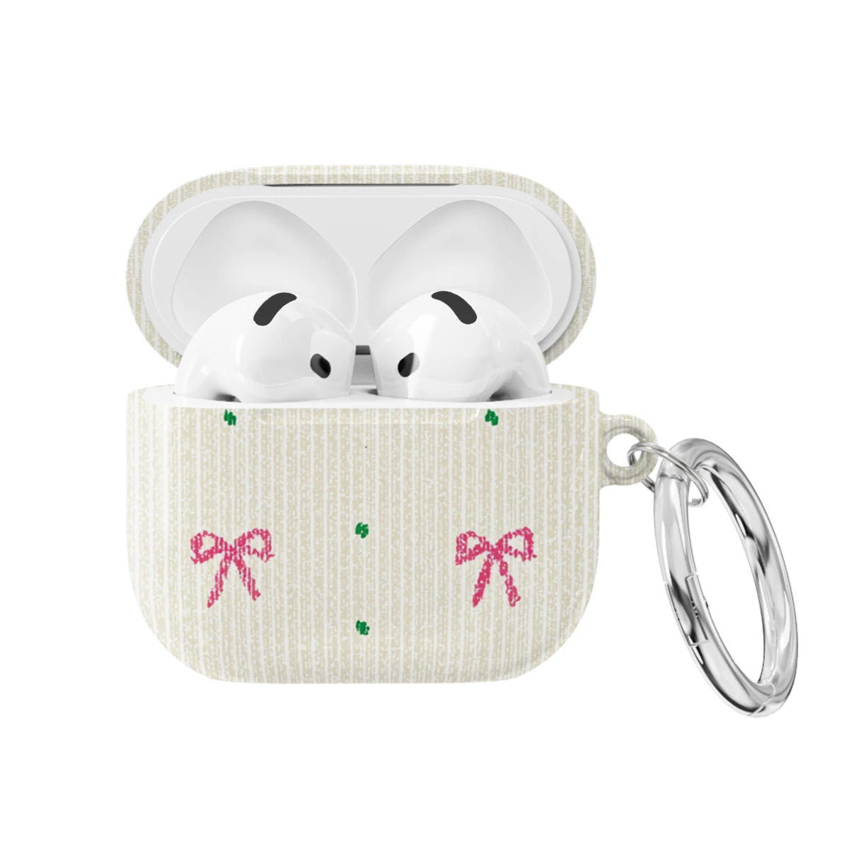 Rosy Ribbon - AirPods 4 Case
