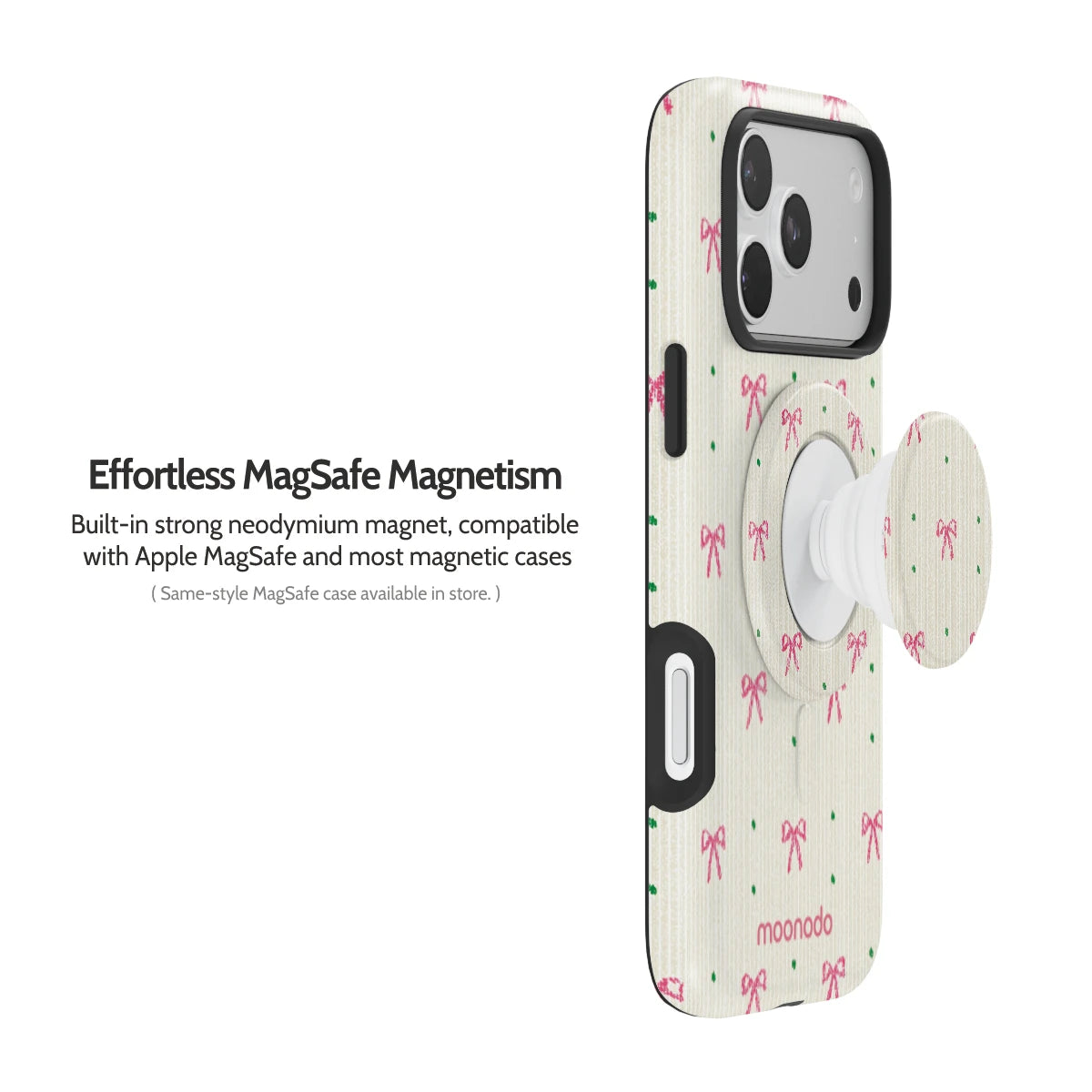Rosy Ribbon - MagSafe Grip