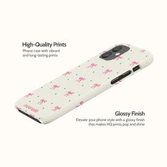 Rosy Ribbon - iPhone 12 Case