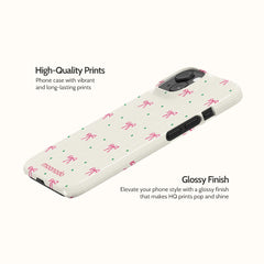 Rosy Ribbon - iPhone 14 Case