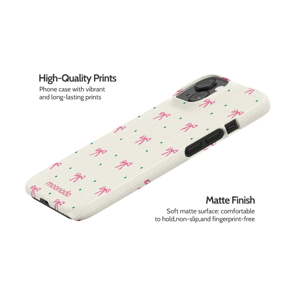 Rosy Ribbon - iPhone 14 Case