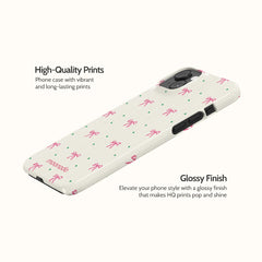Rosy Ribbon - iPhone 14 Plus Case